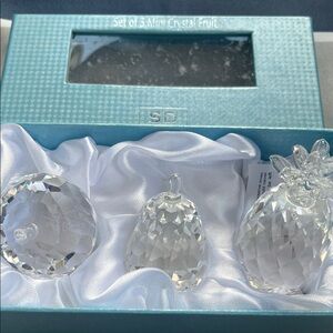 Crystal Mini Fruit Ornament Set